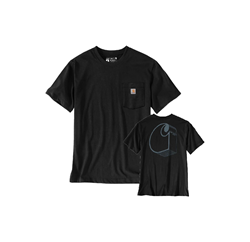 Irvine Relaxed 3D Logo T-Shirt BLACK